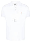 Embroidered Logo Classic Polo Shirt White - VIVIENNE WESTWOOD - BALAAN 2