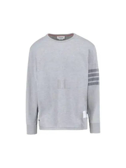 4 Bar Armband Tonal Long Sleeve T-Shirt Grey - THOM BROWNE - BALAAN 2