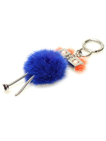 7AR559 Mink Fur Chic Key Holder Bag Charm - FENDI - BALAAN 1