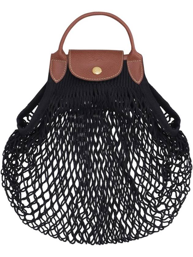 Le Pliage Top Handle Shoulder Bag Black - LONGCHAMP - BALAAN 3