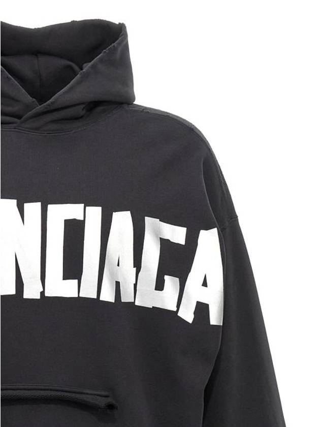 hooded sweatshirt 744441TQVQ9 1073 BLACK - BALENCIAGA - BALAAN 4