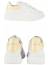 Women's Oversole Crocodile Low Top Sneakers White Calico - ALEXANDER MCQUEEN - BALAAN 5