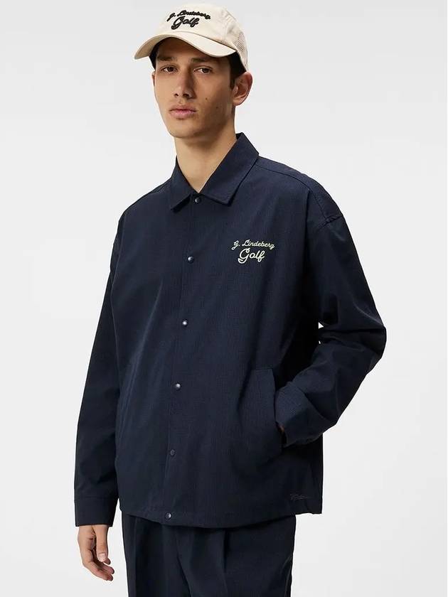 Genuine Men s Dex Overshirt Jacket Navy GMOW09472 6855 - J.LINDEBERG - BALAAN 3