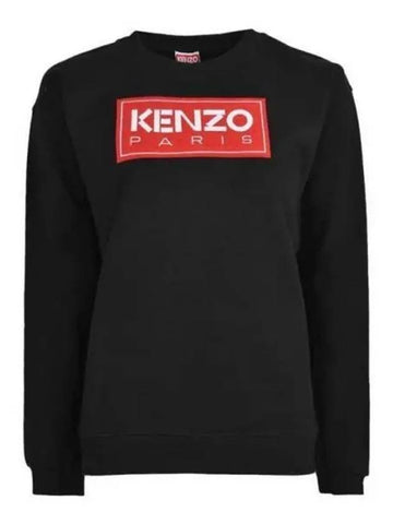 Women s Logo Sweatshirt Black FC62SW002 4MF - KENZO - BALAAN 1