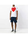 P1T026 Big Heart Short Sleeve TShirt - COMME DES GARCONS PLAY - BALAAN 3