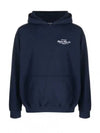 Club Logo Cotton Hoodie Navy - SPORTY & RICH - BALAAN 2