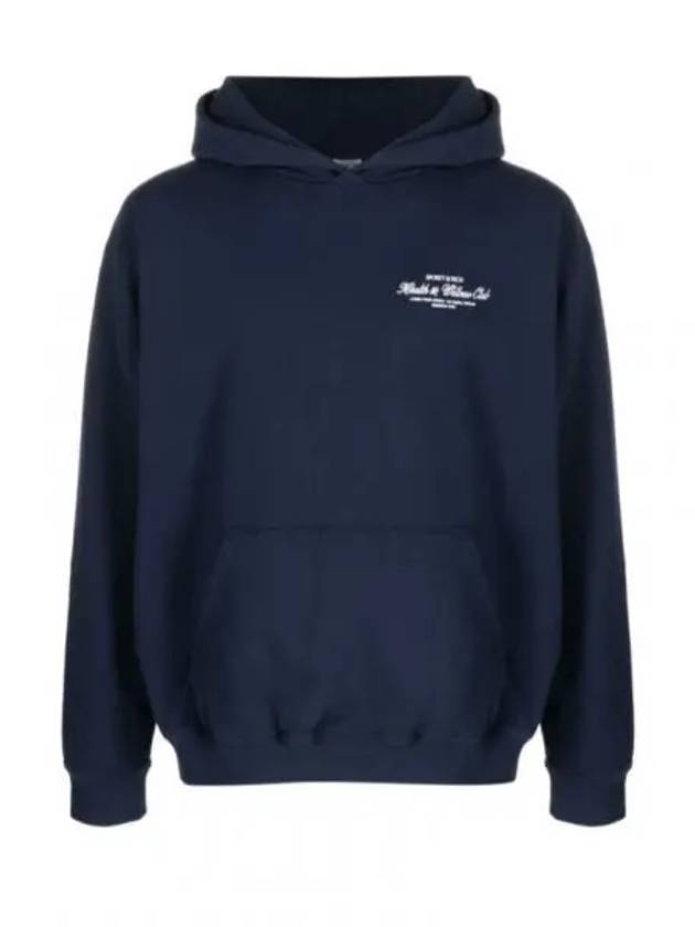 Club Logo Cotton Hoodie Navy - SPORTY & RICH - BALAAN 2