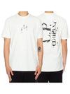 30/1 Jersey Relaxed Graphic Short Sleeve T-Shirt White - CP COMPANY - BALAAN 2