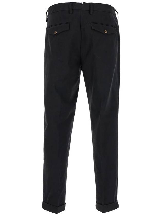 Black High Waist Pants In Stretch Fabric Man - MYTHS - BALAAN 2