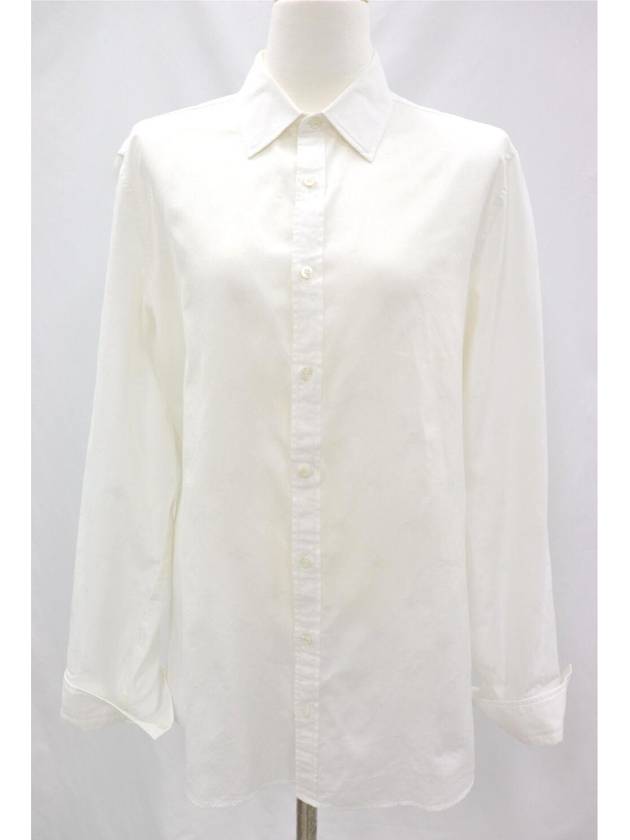 Cotton Poplin Women s Shirt White Size 40 - GUCCI - BALAAN 1