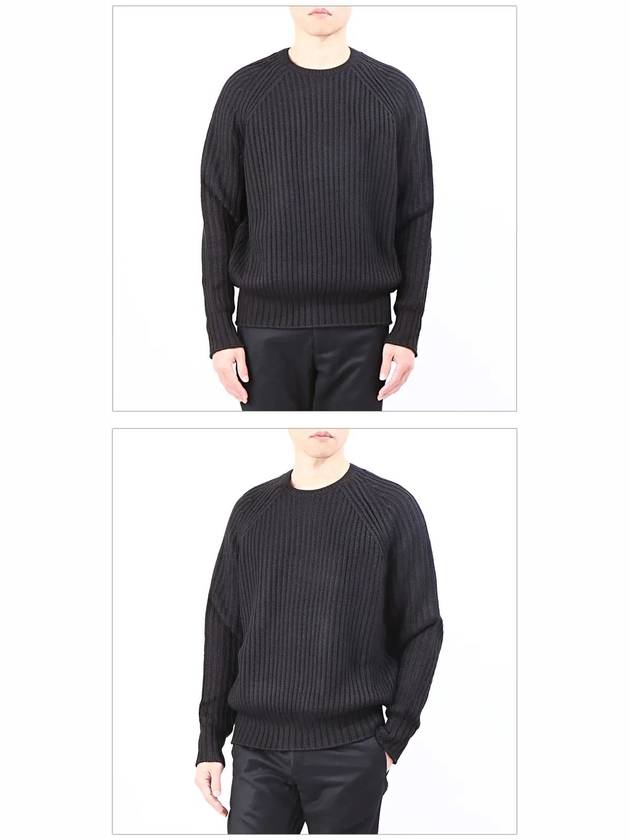 Men's Waffle Knit Top Black - NEIL BARRETT - BALAAN 3