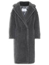 Teddy Bear Double Breasted Coat Grey - MAX MARA - BALAAN 1