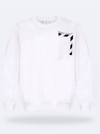 Marker Logo Print Sweatshirt White - OFF WHITE - BALAAN 2