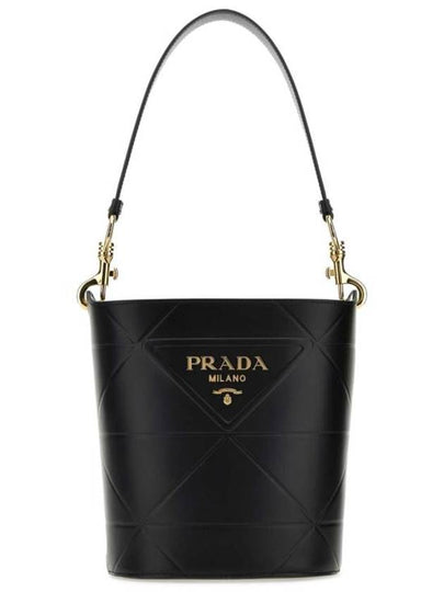 Top Stitching Bucket Bag Black - PRADA - BALAAN 2