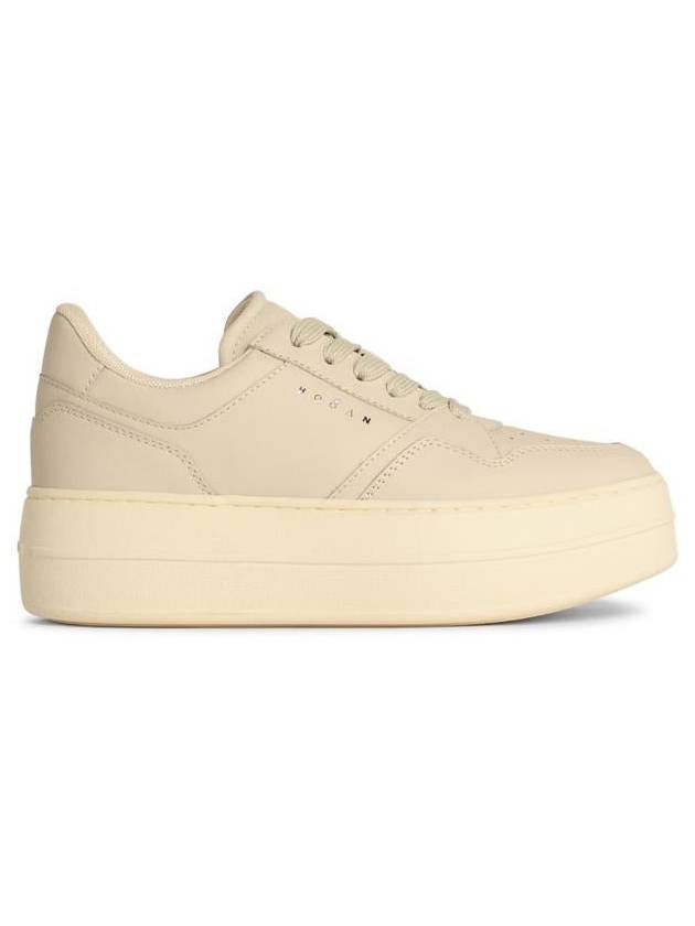 Hogan 'H670' Ivory Leather Sneakers - HOGAN - BALAAN 1