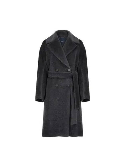 Nicole Alpaca Wool Double Coat Grey - S MAX MARA - BALAAN 2