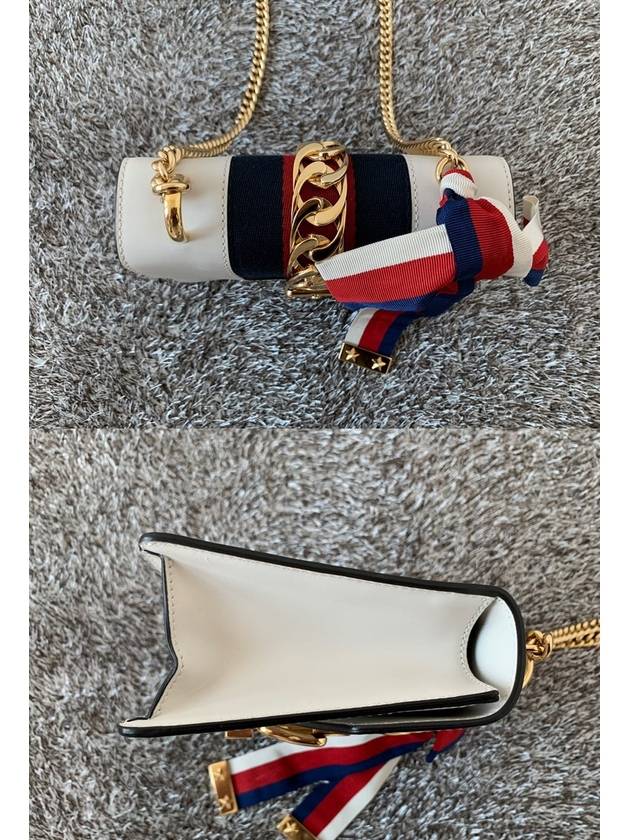 Mini cross chain gold plated Sylvie bag - GUCCI - BALAAN 3