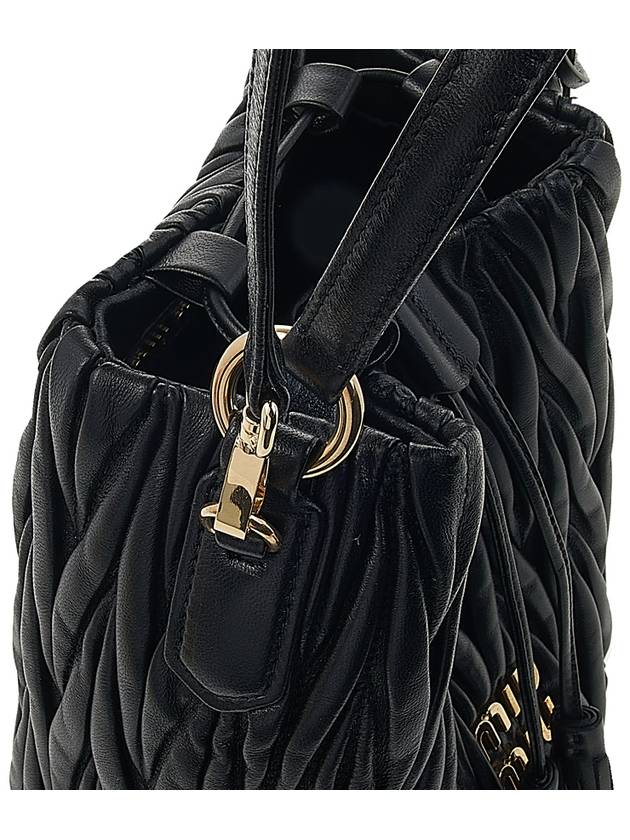 Matelasse Nappa Leather Bucket Bag Black - MIU MIU - BALAAN 8