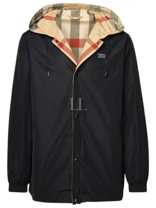 Reversible Check Hooded Jacket Archive Beige - BURBERRY - BALAAN 2