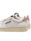 Medalist Pink Tab Leather Low Top Sneakers White - AUTRY - BALAAN 5