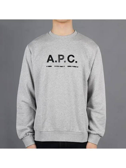 Men's Franco Logo Sweatshirt Grey - A.P.C. - BALAAN 2