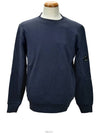 Diagonal Raised Fleece Sweatshirt Navy - CP COMPANY - BALAAN 3