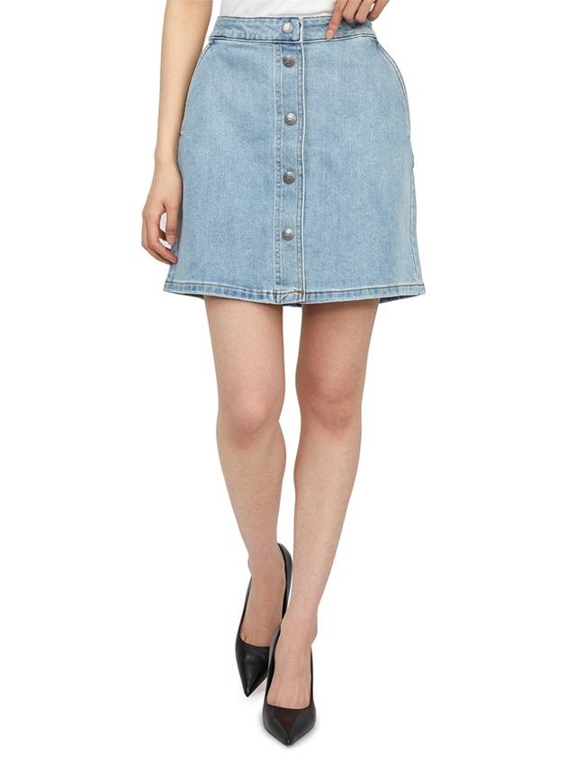 Paula Denim A-line Skirt Wash Indigo - A.P.C. - BALAAN 8