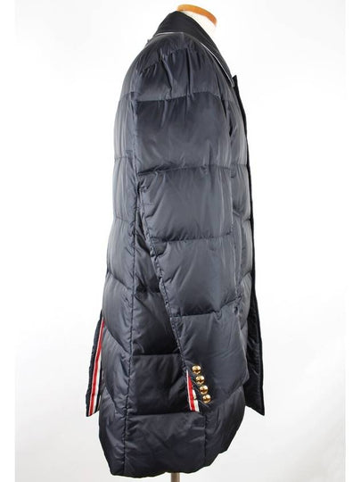 Diagonal armband gold padded coat 2 100 - THOM BROWNE - BALAAN 2