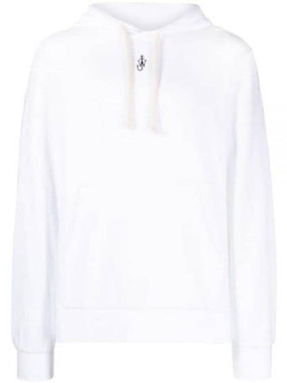 Anchor Embroidery Hoodie White - JW ANDERSON - BALAAN 2