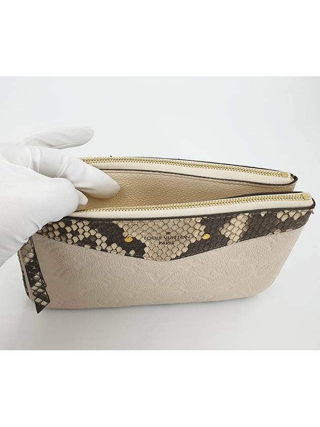 Women s Python Double Zip Pochette - LOUIS VUITTON - BALAAN 14