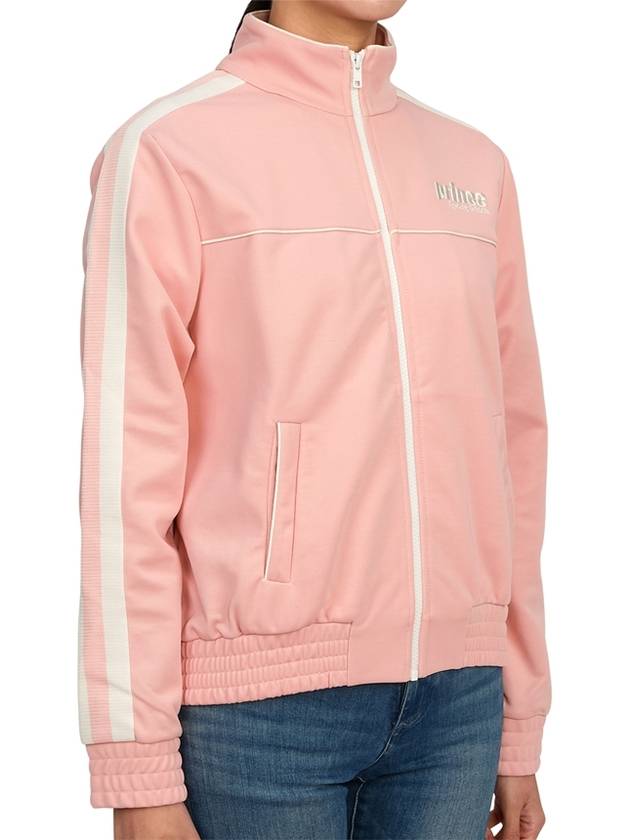 Logo Zip-Up Jacket Baby Pink - SPORTY & RICH - BALAAN 6