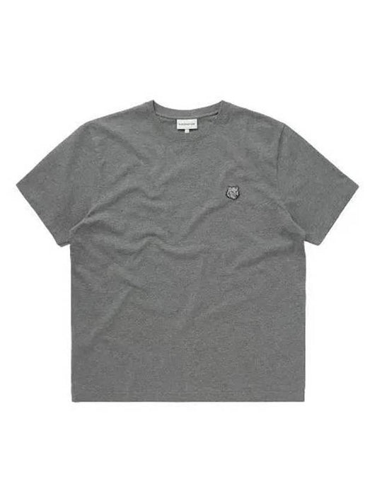 Bold Fox Head Patch Comfort Short Sleeve T-Shirt Grey - MAISON KITSUNE - BALAAN 1