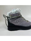 CC Logo Down Winter Ankle Boots Gray 38 G36826 - CHANEL - BALAAN 4