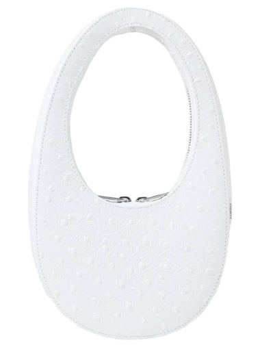 Ostrich effect swipe shoulder bag white - COPERNI - BALAAN 1