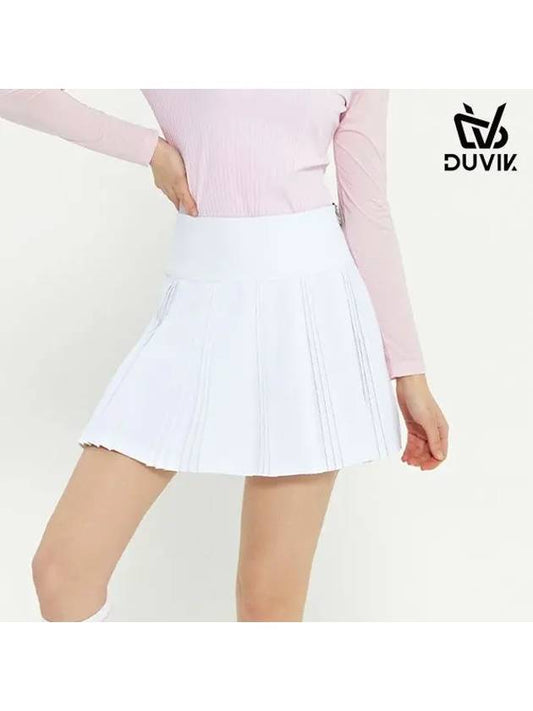 spandex back banding modified pleated culottes DD2WCU402GN - DUVIK - BALAAN 2