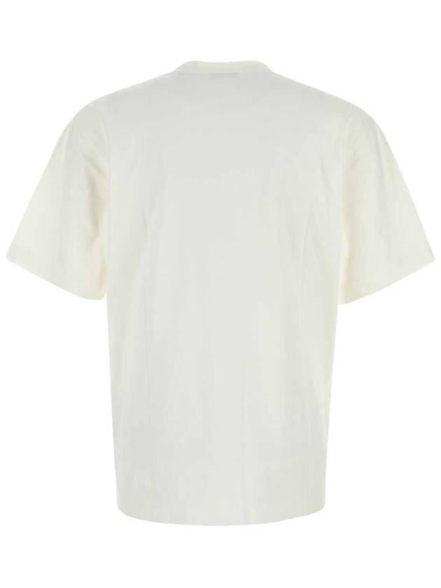 Embroidered Logo Cotton Short Sleeve T-Shirt White - BURBERRY - BALAAN 3