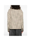 Single Breasted Check Lame Jacket Ivory - MIU MIU - BALAAN 5