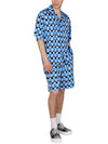 Check Print Bermuda Shorts Blue - MARNI - BALAAN 5