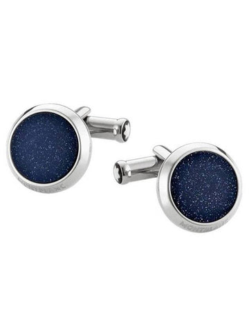 Meisterst?ck Steel Cufflinks with Sunstone Insert - MONTBLANC - BALAAN 1