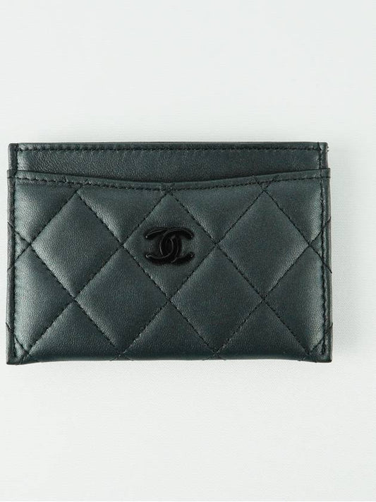 French origin classic card holder case wallet business black seal lambskin AP0213 - CHANEL - BALAAN 1