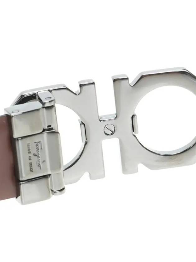 Salvatore Reversible End Belt Black - SALVATORE FERRAGAMO - BALAAN.