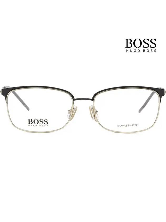 Hugo Boss Glasses Frame BOSS1166 I46 Ultralight Stainless Steel Black Gold - HUGO BOSS - BALAAN 3