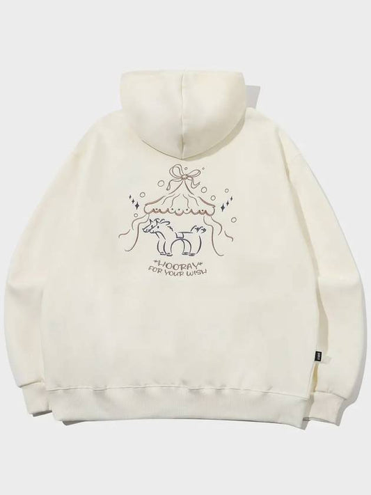 Harvey Horse Embroidered Hoodie Cream - CPGN STUDIO - BALAAN 2