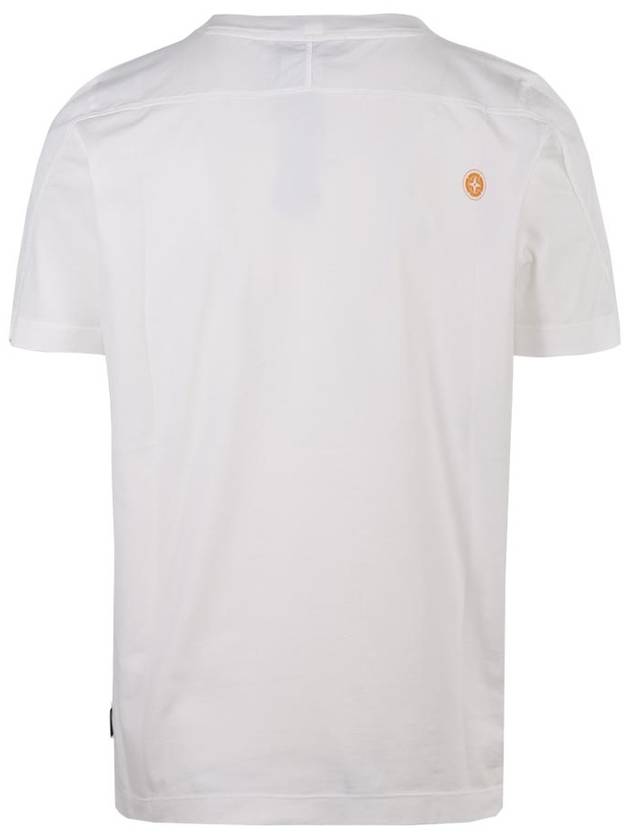 Shadow Project Neo Flora Short Sleeve T-Shirt White - STONE ISLAND - BALAAN 4