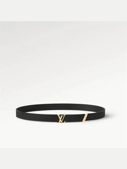 LV Initial Couture 20mm Leather Belt Black - LOUIS VUITTON - BALAAN 2