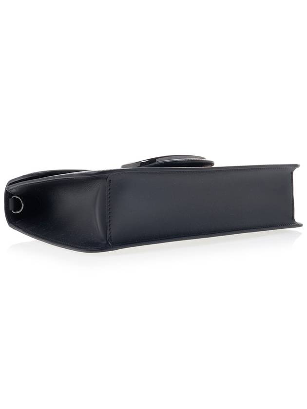 V Logo Leather Clutch Bag Black - VALENTINO - BALAAN 6