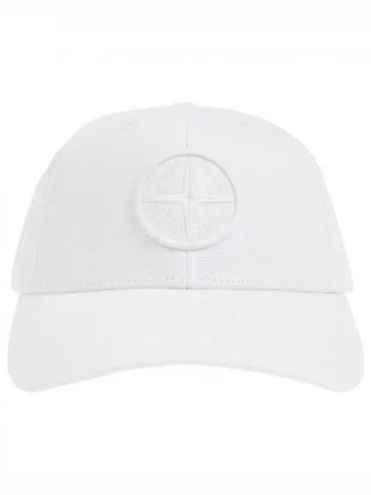 6 Panel Ball Cap White - STONE ISLAND - BALAAN 2