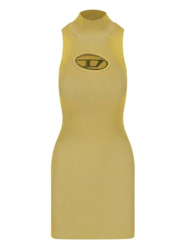 M-Onerva Logo Sleeveless Mini Dress Yellow - DIESEL - BALAAN 1