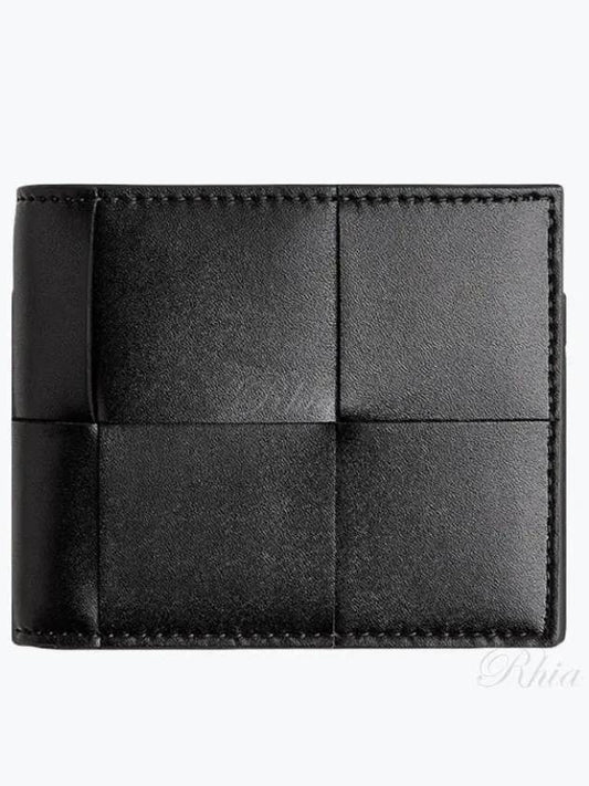 Intrecciato Half Wallet Black - BOTTEGA VENETA - BALAAN 2