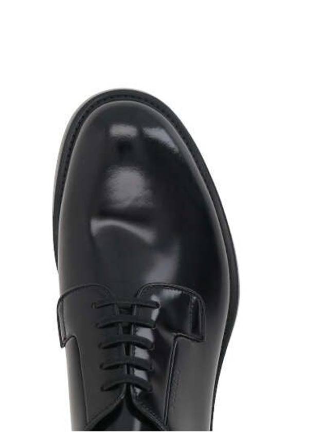 Men's Spazzolato LaceUp Oxford Black - PRADA - BALAAN 4